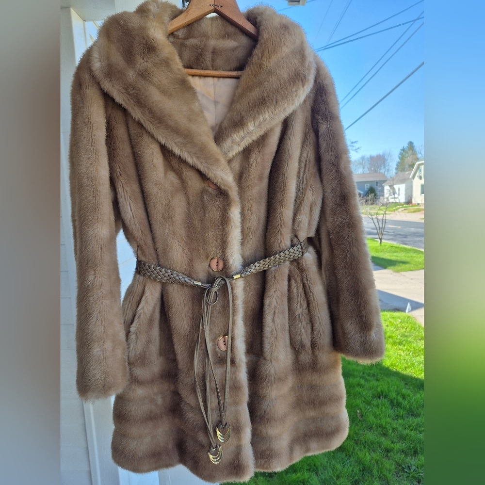 Warm Brown Teddy Jacket with Velvety Texture